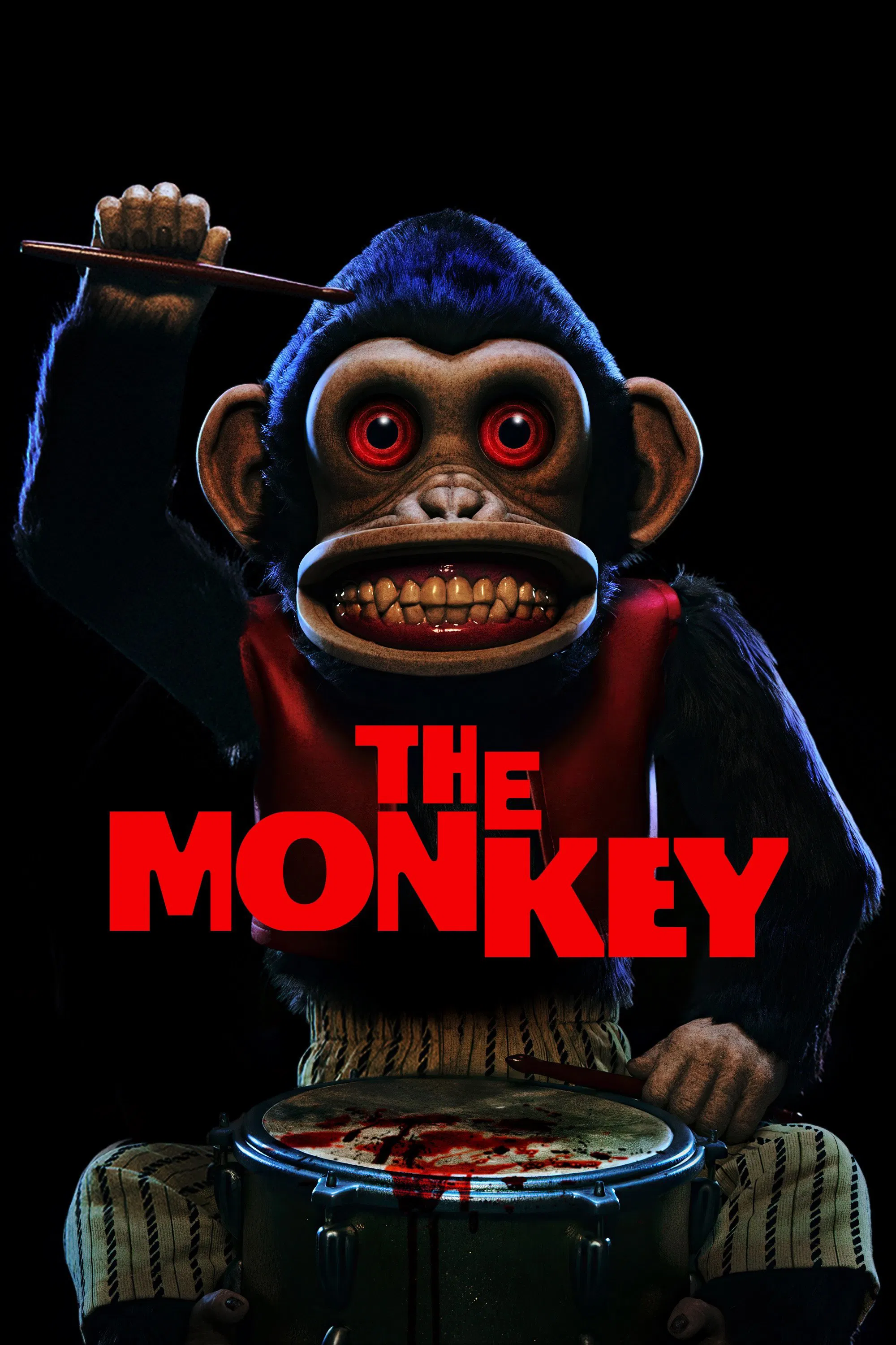 The Monkey (2025) (Hindi + English) Dual Audio Hollywood Movie HD Poster