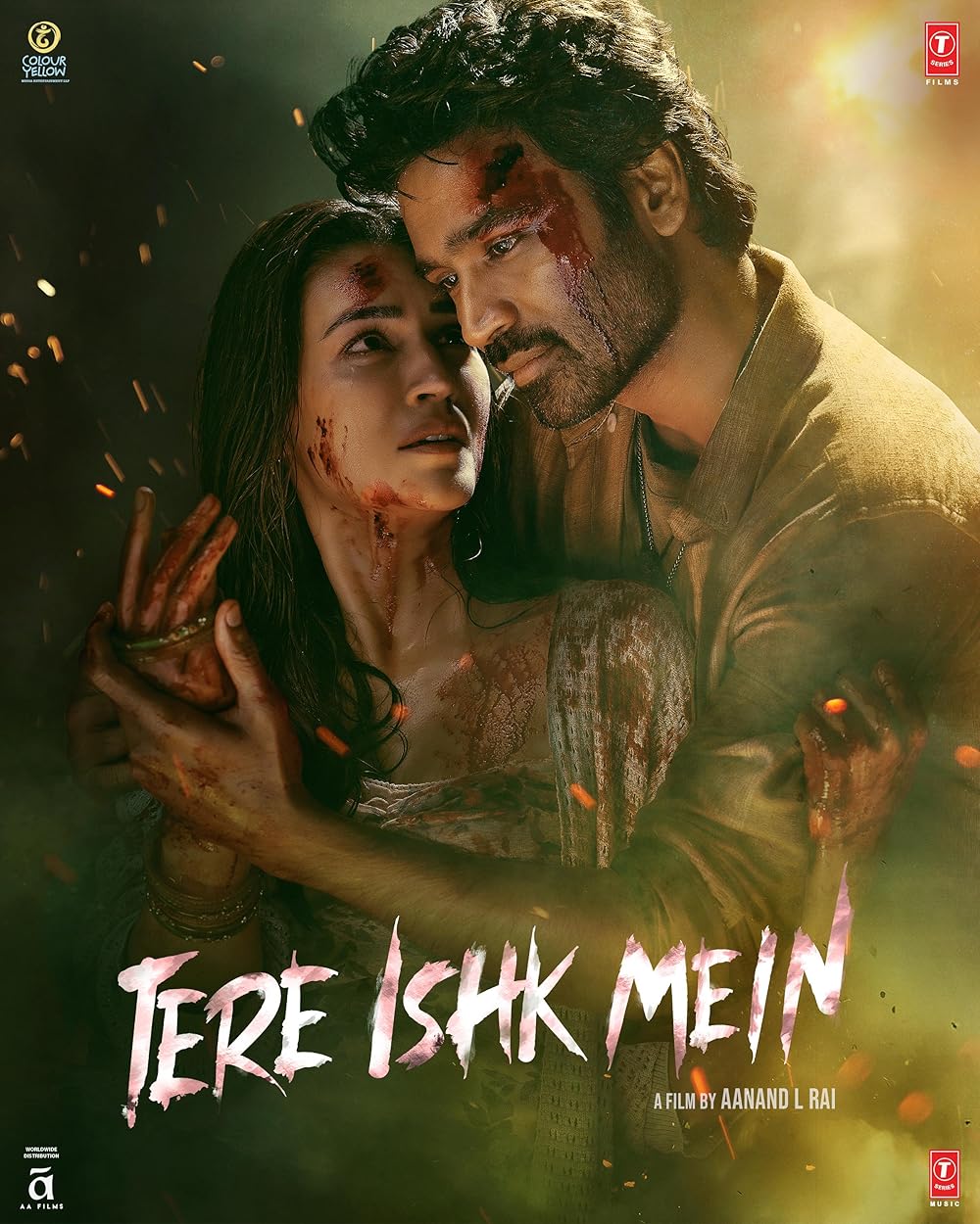 Tere Ishk Mein (2025) South Hindi Dubbed CAMHD Movie Poster