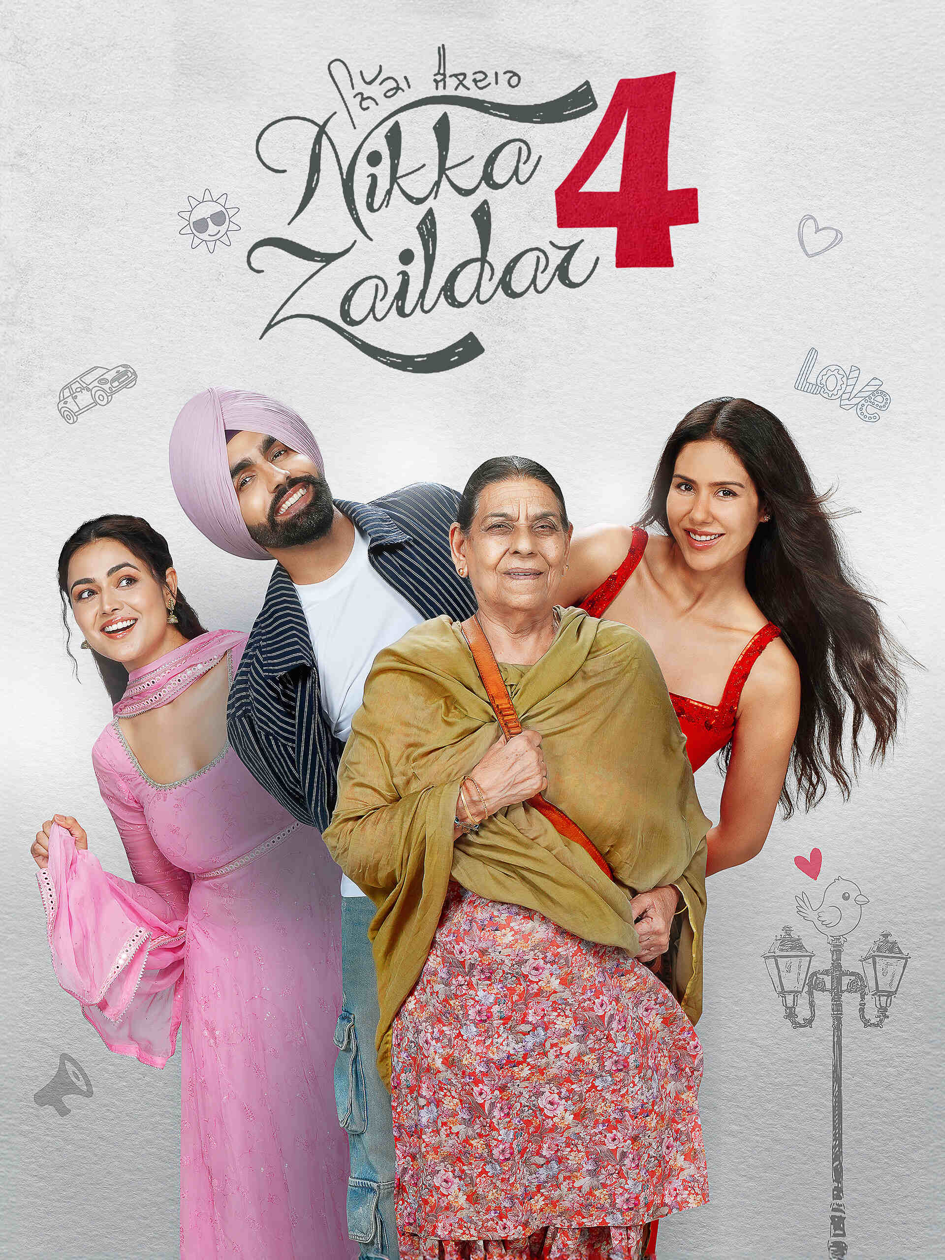 Nikka Zaildar 4 (2025) Punjabi Movie HD Poster